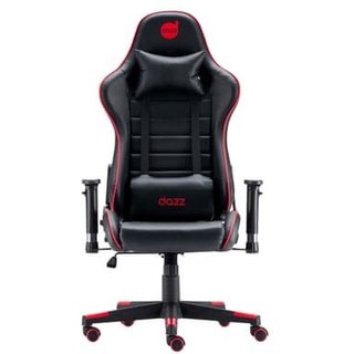 Cadeira Gamer DAZZ PRIME X V2, para Até 140KG, Inclinação 180 Graus, Classe 4, Preto e Vermelho - 62000153