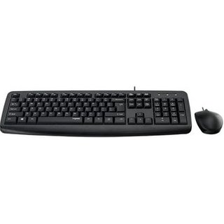 Kit Teclado e Mouse Rapoo NX1600 104 Teclas, Descanso de Pulso, Óptico, 1600 DPI, USB, Preto - NX1600