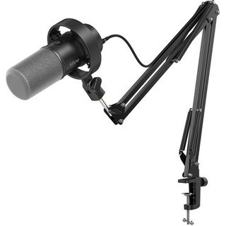 Microfone Dinâmico Fifine K688, Podcast, USB/XLR, Com Braço Articulado, Montagem Contra Choque, Preto - K688CT