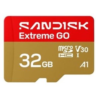 Cartão de Memória Sandisk Extreme Go MicroSD 32GB, UHS-I, Classe 10, com Adaptador - SDSQXGN-032G-GN6MN