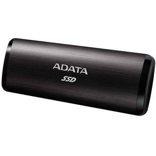 SSD Externo Adata, 256GB, USB 3.2 Gen 2 com Type C, Leitura de Até 1000MB/s, Preto - ASE760-256GU32G2-CBK