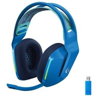 Headset Gamer Sem Fio Logitech G733 7.1 Dolby Surround RGB LIGHTSYNC, Blue VOICE para PC e PlayStation, Azul - 981-000942
