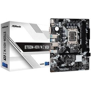 Placa-Mãe ASRock B760M-HDV/M.2 D4, Intel, Micro ATX, DDR4, Preto - 90-MXBL4*
