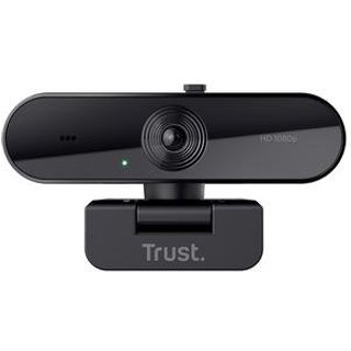 Webcam Trust TW-200 Full HD 1080p, Microfone de Longo Alcance, Filtro de Privacidade, USB, Preto - 24734