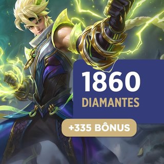 Mobile Legends - 1.860 Diamantes + 335 Bônus - Produto Digital