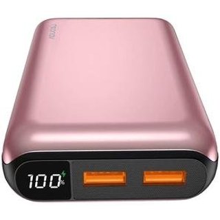 Carregador Portátil Power Bank Geonav, 20.000MAH, 2 Portas (1 USB-C, 1 USB), Rosa Dourado - PB20K20WRG