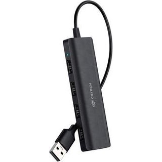 HUB C3Tech USB, 4x USB 2.0, Preto - HU-230BK