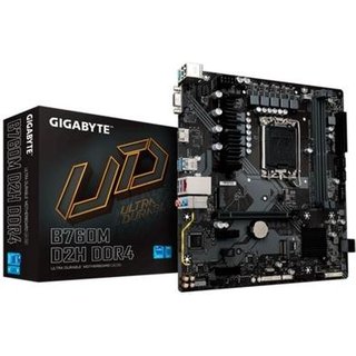 Placa-Mãe Gigabyte B760M D2H Rev.1.0, Intel LGA1700, Micro ATX, DDR4, Preto - B760M D2H