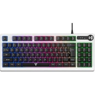Teclado Gamer Force One Spectre, RGB, Formato Especial De Membrana, Branco - FR.TC.SP.01