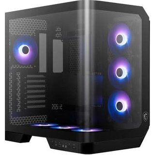Gabinete Gamer MSI MAG Pano 120R PZ, Mid Tower, Vidro Panoramico, 4x FANs ARGB, ATX, Preto - PANO120RPZ