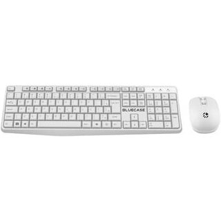 Kit Teclado e Mouse Sem Fio Bluecase BMTW01, Adaptador USB Mini, ABNT2, DPI2400, 2,4 GHz, Plug and Play, Branco - BMTW01