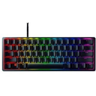Teclado Gamer Razer Huntsman Mini, 60%, Chroma RGB, Swich Roxo, USB-C, Preto - RZ0303390500