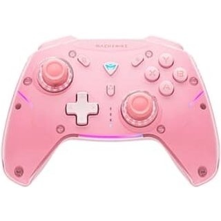 Controle Gamer, Machenike G5 Pro Max, Multiplataformas, Tri-Mode, RGB, Switch Kailh, Rosa - JJ02GJ007
