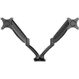 Suporte de Mesa Articulado para 2 Monitores de 10"" a 27"" FlexiSpot F7D, Ajustes com Pistão a Gás, VESA, Preto - F7DB