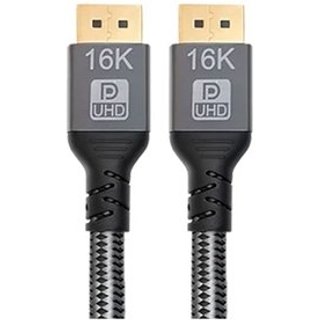 Cabo DisplayPort Storm Tech, 2.1, 16K 60Hz, Plugs de Metal, 2 Metros, Preto - CBDP0013