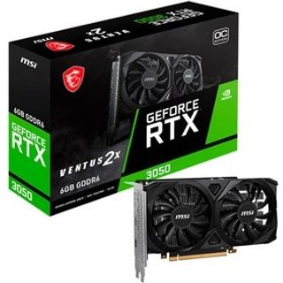 Placa de Video MSI GeForce RTX 3050 Ventus OC 2X, 6GB, GDDR6, 96-bit, 912-V812-060