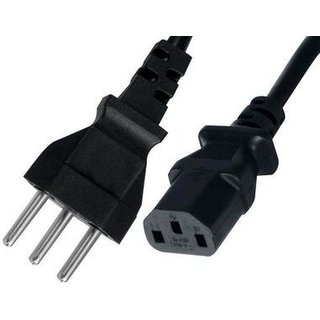 Cabo de Energia para Fonte de Computador MD9, 3 Metros, Preto - 6065