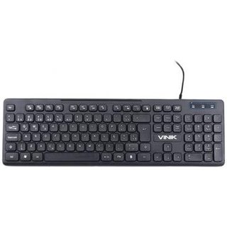 Teclado Vinik Chocolate Slim, USB, Resistente a Respingos, ABNT2, Preto ? TC100
