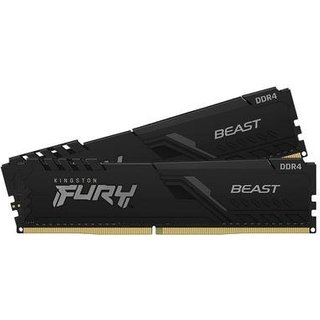 Memória RAM Kingston Fury Beast, 64GB (2x32GB), 3600MHz, DDR4, CL18, Preto - KF436C18BBK2/64