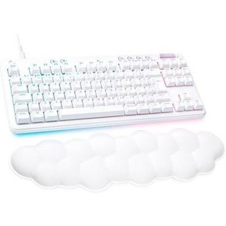 Teclado Mecânico Gamer Logitech G713, Coleção Aurora, Switch GX Red Linear, RGB LIGHTSYNC, Layout ABNT, Apoio para Mãos, Branco - 920-010705