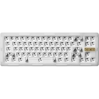 Base para Teclado Mecânico Akko ACR Pro 68 Barebone, Personalizado Hot Swappable Kit DIY Montagem Junta, Branco - 6925758620352