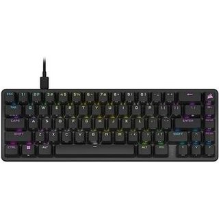 Teclado Mecânico Gamer Corsair K65 PRO Mini, RGB, SWITCH CORSAIR OPX, AXON, Anti-ghosting, Preto - CH-91A401A-NA