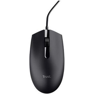 Mouse Trust TM-101, Design Ambidestro, 3 Botões, 1200 DPI, USB, Preto - 25295