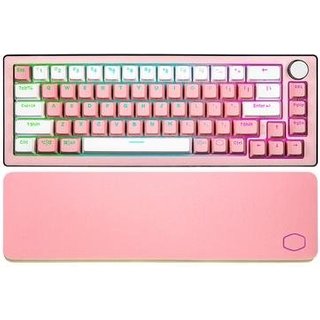 Teclado Mecânico Gamer Cooler Master CK721, RGB, Bluetooth, Switch Red, Sakura Edition, layout 65%, Rosa - CK-721-SKTR2-US