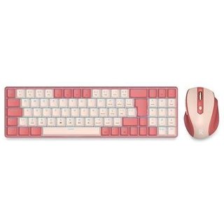 Kit Teclado e Mouse Redragon, USB, ABNT2, Rosa - BS-8772