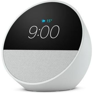Echo Spot Amazon, Com Alexa, Som envolvente, Com Relógio, Smart Speaker, Branco - B0C2S3VVLW