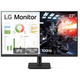 Monitor Gamer LG 27", FHD, 100Hz, 5ms, IPS, Dynamic Action Sync, HDMI, Preto - 27MS500-B