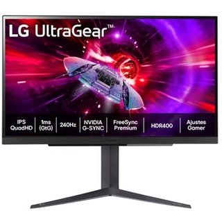 Monitor Gamer LG UltraGear 27", 2K QHD, 240Hz, 1ms, IPS, HDR400, FreeSync Premium, G-Sync - 27GR83Q