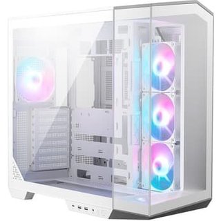 Gabinete Gamer MSI MAG Pano 100R PZ White, Mid Tower, Vidro Panoramico, 4x FANs ARGB, ATX, Branco - PANO100RPZWHT