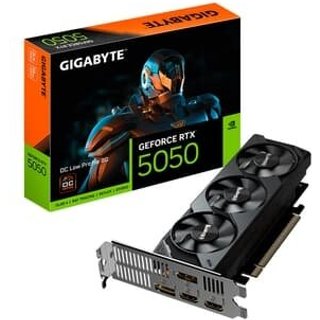 Placa de Vídeo RTX 5050 LOW PROFILE 8G - Gigabyte NVIDIA GeForce, 8GB GDDR6, 128bits, RGB,DLSS, Ray Tracing - GV-N5050OC-8GL