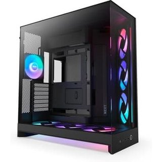 Gabinete Gamer NZXT H9 Flow RGB Plus (2025) Dual-Chamber, Mid Tower, ATX, Lateral em Vidro, Preto - CM-H92FB-P1