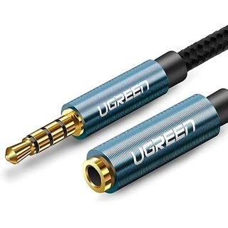 Cabo de Extensão de Áudio Ugreen, P2 3.5mm, Trançado, 1m, Preto - UG-40673