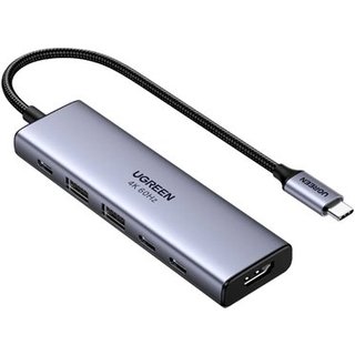 Adaptador HUB Ugreen, HDMI, 2x USB-A, 2x USB-C e PD - UG-35999