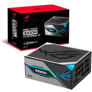 Fonte ASUS ROG Thor III, 1000W, 80 Plus Platinum, Modular, PFC Ativo, RGB, Preta - 90YE00V3-B0NA00