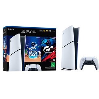 Console Sony PlayStation 5, Edição Digital, SSD 825GB, Controle Sem Fio DualSense + 2 Jogos Digitais - 1000050614
