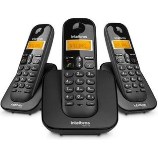 Telefone Sem Fio Intelbras TS 3113 com Identificador de Chamadas e Agenda para 70 Contatos, Preto - 4123103