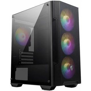 Gabinete Gamer MSI MAG Forge M100A, Mid Tower, Lateral em Acrílico, 4x FANs ARGB, M-ATX, Preto - M100A