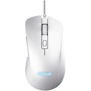 Mouse Gamer GXTrust 924W Ybar+, Iluminação RGB, 6 Botões, 25600 DPI, USB, Branco - 24891