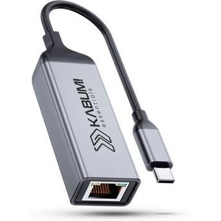Adaptador RJ45 KABUM! essentials AS100, Preto, USB-C - KEAS100PT