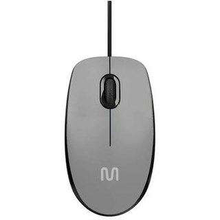 Mouse Multi MF400, 1200DPI, USB, 3 Botões, Cinza - MO387