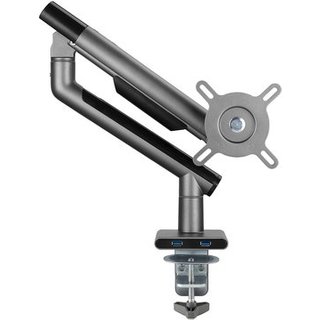 Suporte para Monitor Premium Octoo com Pistão a Gás e Ajuste de Altura, até 32", Grafite - 9841