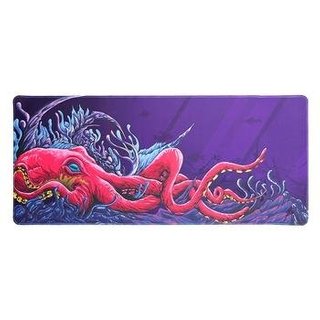 Mousepad Gamer Dazz Hybrid Deskmat, Extra Grande (90cm x 40cm), borda costurada, Octopus Rose - 62000162