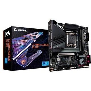 Placa-Mãe Gigabyte Z790M Aorus Elite Rev 1.1, LGA 1700, mATX, DDR5, Preto - Z790M AORUS ELITE
