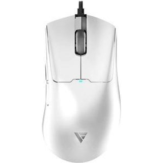 Mouse Gamer Force One Phantom White, 26.000 DPI, Com 6 Botões, Switches Huano Azul, Sensor Paw 3395, Branco - FR.MO.PH.01