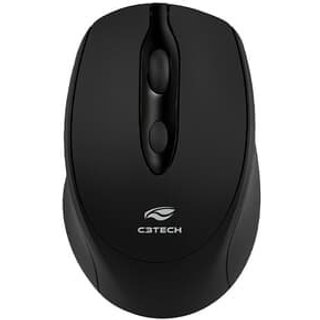 Mouse Sem Fio C3Tech Dual Mode, DPI 1600, Recarregável, Nano USB, Preto - M-BT30BK