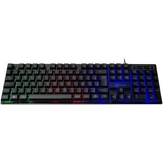 Teclado Membrana Gamer Kalkan Hati, Rainbow, USB, ABNT2, Preto - KLK00012